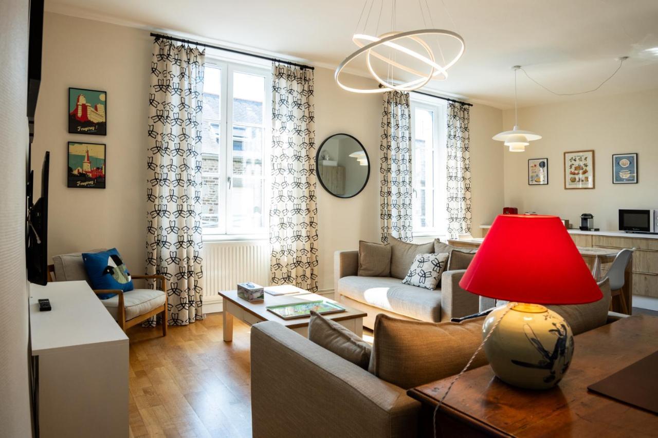 Bel Appartement, Bien Equipe Et Confortable Dans Le Centre Historique Fougères Exterior foto